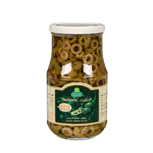 Halwani Bros Mukhtarat Sliced Green Olives 650 g