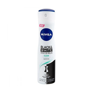 Nivea Black & White Invisible Clean Deodorant Spray 150ml