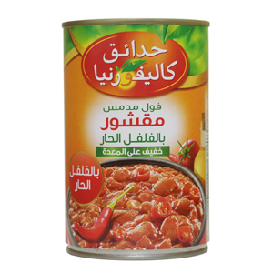 California Garden peeled fava beans with hot pepper 450 g