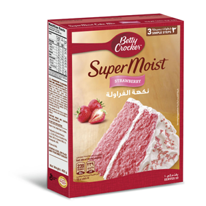 Betty Crocker Supermoist Strawberry Cake Mix 400g