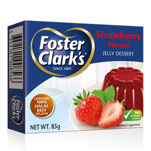 Foster Clarks Strawberry Flavoured Jelly Dessert 85g