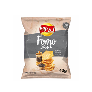 Lay's Forno Black Pepper, Baked Potato Chips, 40g