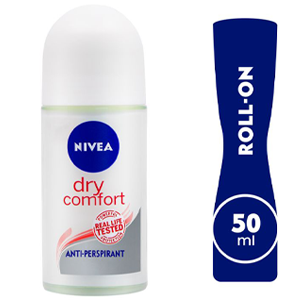 Nivea, Roll-On Deodorant, Dry Comfort, for Women - 50 Ml