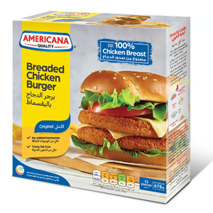 Americana Chicken Burger- Breaded 678g