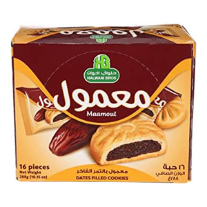 Halwani Maamoul Dates Filled Cookies 288g ×16 Pieces