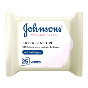 Johnson's Extra Sensitive Cleansing Wipes - 25 Wipes