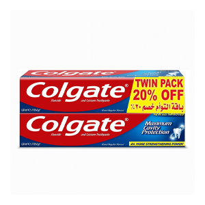 Colgate Toothpaste (New and Advanced) Great Regular Flavor 120 ml (Twin Package 20% discount)