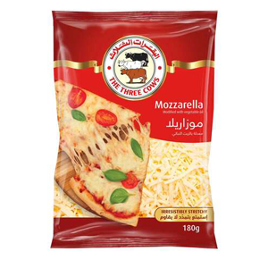 The Three Cows Shredded Mozzarella Cheese (Analogue)180g