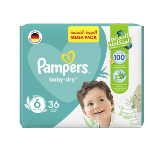 Pampers Diapers Size 6 Jumbo Pack 36 Diapers