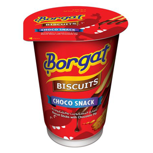 Borgat choco snack biscuit sticks with chocolate dip 25 g