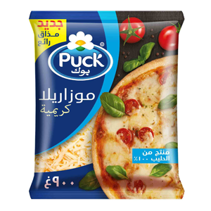 Puck Shredded Mozzarella Analogue Cheese 900g