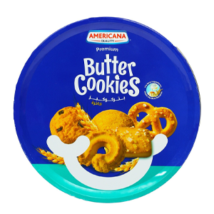Americana Butter Cookies Blue Tins 908g