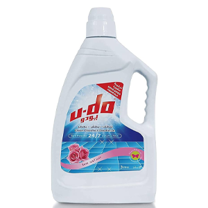 U-Do Floor Cleaner, Rose Smell, 3Ltr