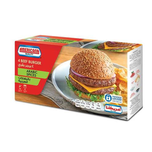 Americana 4 Beef Hamburger Arabic Spices 224g