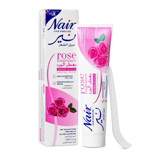 Nair hair remover for body and legs with rose fragrance - 110 grams