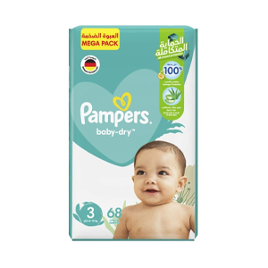 Pampers Baby Diapers No. 3 Medium (68) Diapers