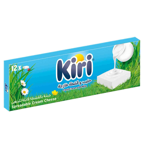 Kiri Spreadable Cream Cheese Squares 12 portions 200g