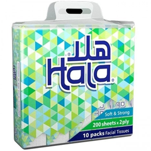 Hala Facial Tissue 10 x 180 Sheets