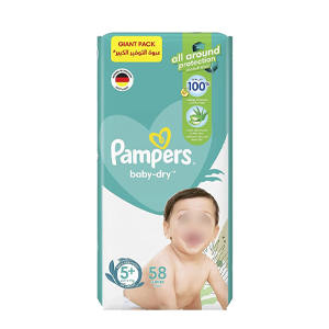 Pampers Mega No. 5+ Diapers, 58 Diapers