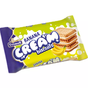 Deemah Brand Banana Cream Biscuits 25gm
