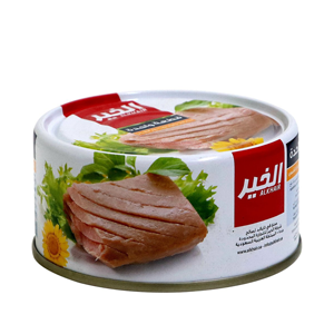 Al Khair Light Meat Tuna Solid in Sunflower Oil 185g