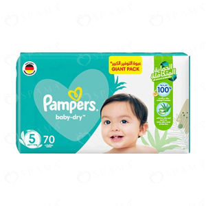 Pampers Baby Size 5-70 Diapers