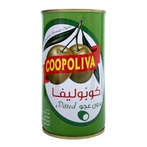 COOPOLIVA GREEN OLIVES PITTED 150GM