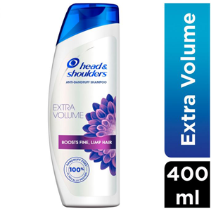 Head & Shoulders, Anti-Dandruff Shampoo, Extra Volume, For Fine & Limp Hair - 400 Ml