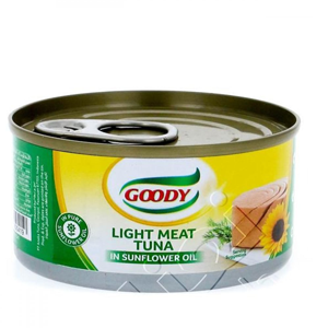 Goody light tuna in sunflower oil 90 grams