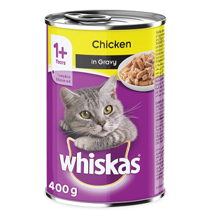 Whiskas minced chicken cat food - 400 grams