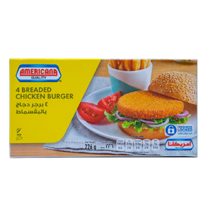 Americana 4 Breaded Chicken Burger 226 g