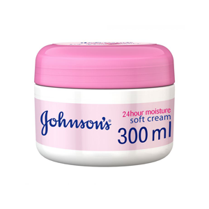 Johnson's, Body Cream, 24 Hour Moisture, Soft, 300 ml
