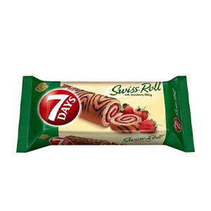 7 Days Strawberry Filling Swiss Roll 17g