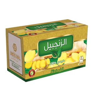 Wadi Alnahl Tea Green Tea With Ginger 30 Sachets