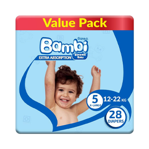 Bambi Diapers for Children No. 5 Extra Large 28 Pieces