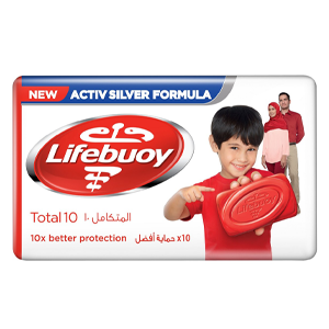 Lifebuoy Total 10 antibacterial soap, 125 grams