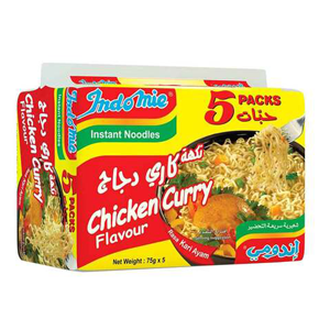 Indomie Instant Noodles Chicken Curry Flavor 75gx5