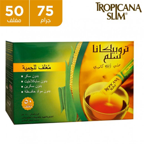 TROPICANA SLIM ZERO CALORIES SWEETENER 50 STICKS 75 G