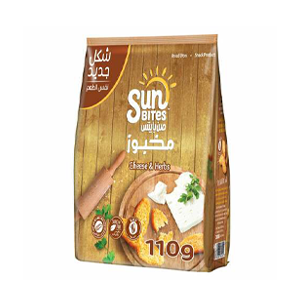 Sunbites toasted bread with cheese and herbs 110 grams
