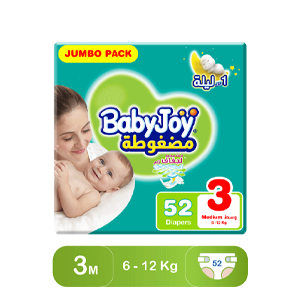 Baby Joy, size (3), jumbo pack of 52 diapers