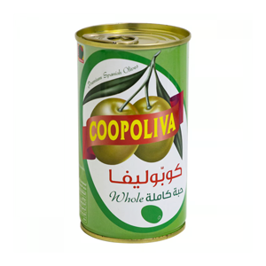Coopoliva green olives 200 grams whole