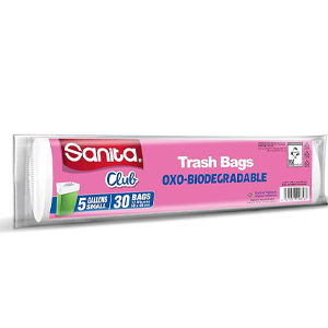 Sanita Club Trash Bags, Small 5 Gallon, 30 Bags