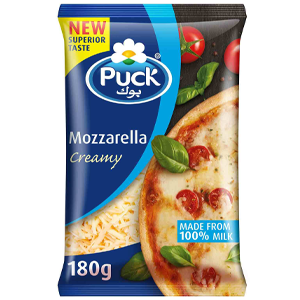 Puck Shredded Analogue Mozzarella Cheese 180g