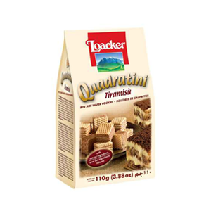 Quadratini Wafer Bag Tiramisu 110g