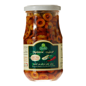Sliced ​​green olives with Halwani chili 325 g