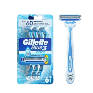 Gillette Blue3 Cool Men's Razor, 6 Pieces