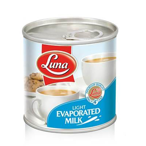 Luna Evaporated Milk Low Fat 170g