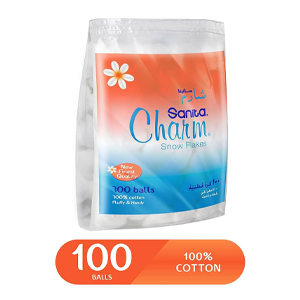 Sanita Charm Cotton Balls 100 Pieces