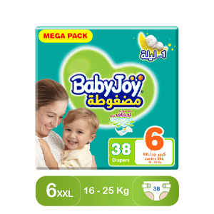 Baby Joy Size (6) Mega Pack 38 Diapers