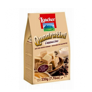 Loacker Quadratini Cappuccino Wafer 220g